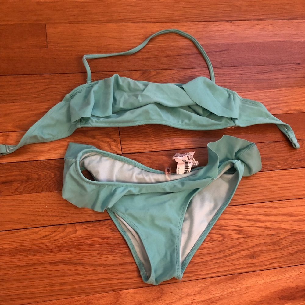 Turquoise bathing suit